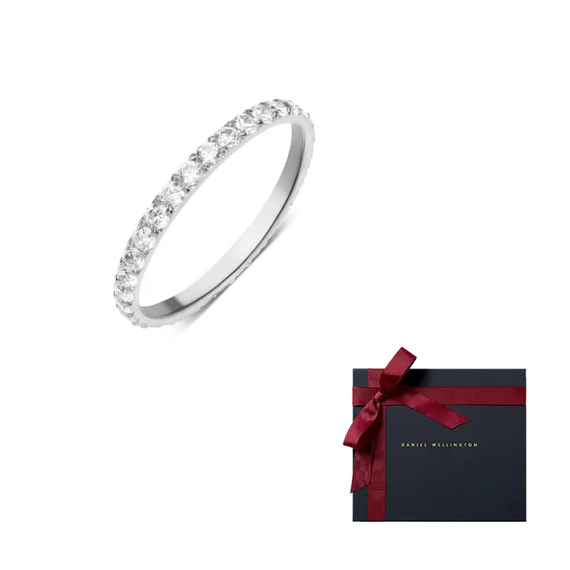 

Dw/Danielwellington Кольцо Daniel Wellington из синтетического сплава с кубическим цирконием, унисекс, цвет Starlight Silver