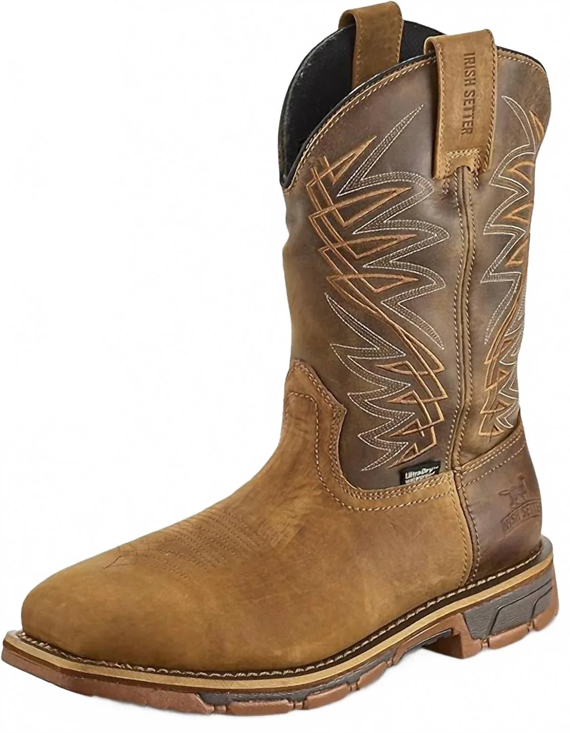 Irish Setter Boots Мужские рабочие ботинки Marshall 11", водонепроницаемые, с мягким носком, коричневого цвета