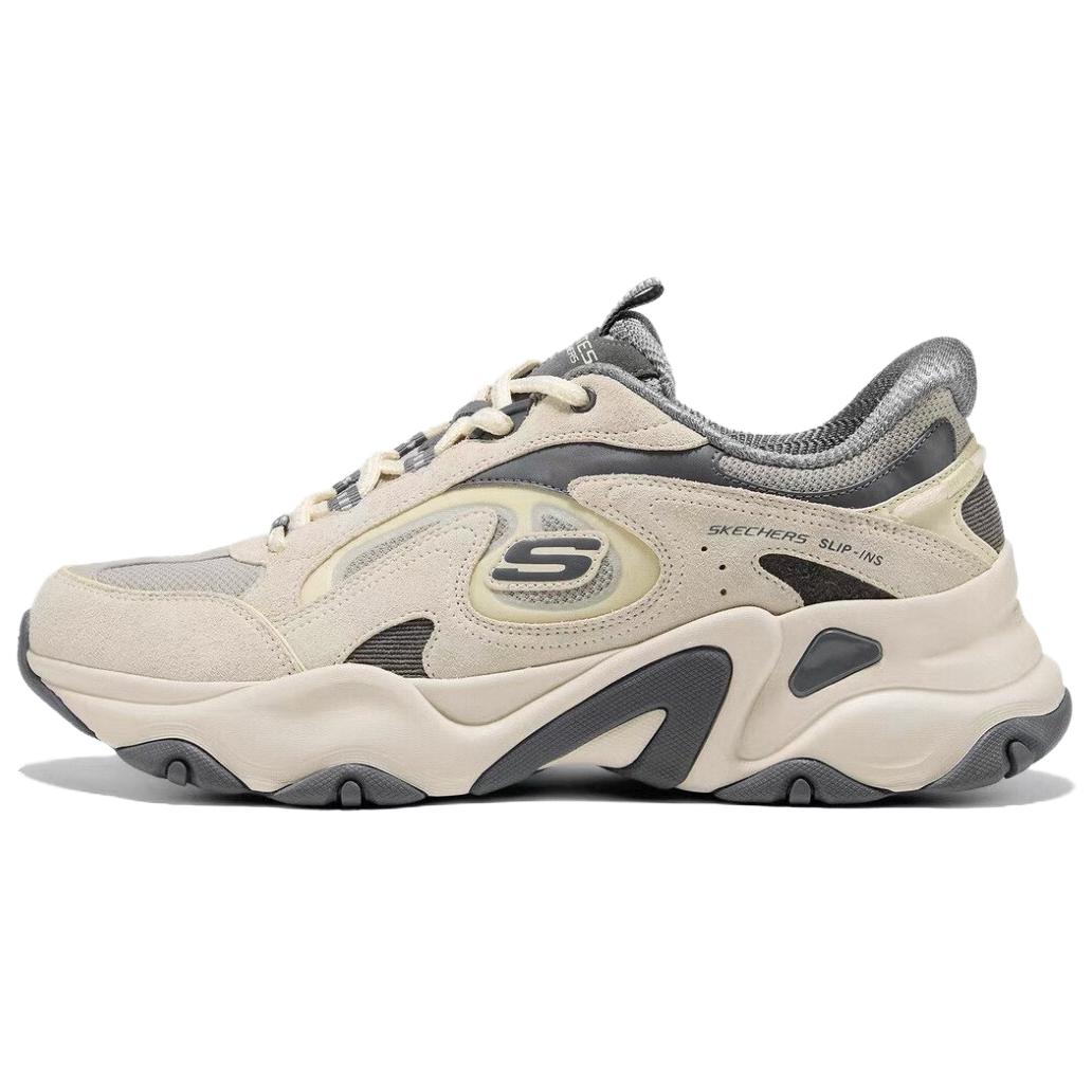 

Skechers D'lites 5.0 амортизирующие и дышащие низкие массивные кроссовки men's light gray black