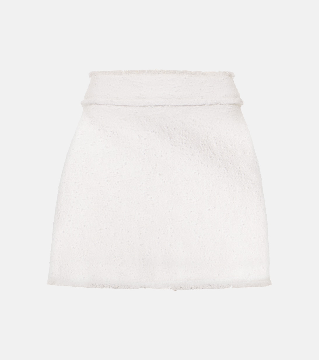 

Мини-юбка из твида с добавлением хлопка Dolce&Gabbana, Bianco Ottico