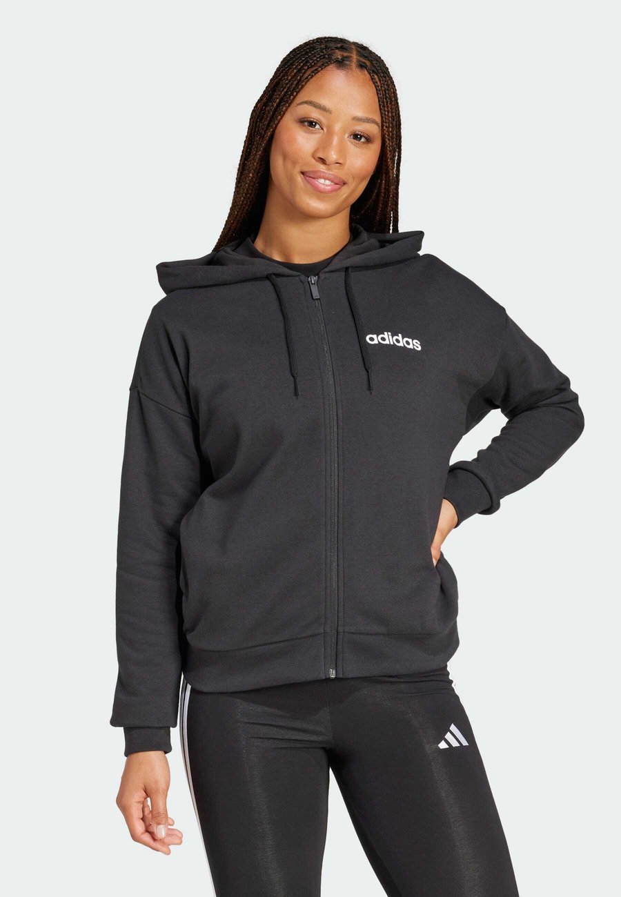 

Толстовка Adidas Sportswear Zip-up sweatshirt, Black/White/Black, Белый, Толстовка Adidas Sportswear Zip-up sweatshirt, Black/White/Black