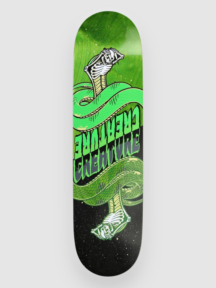 

Дека для скейтборда Creature Fiend Twins Sm 7 Ply Birch 8.2″ Skateboard Deck, green/black