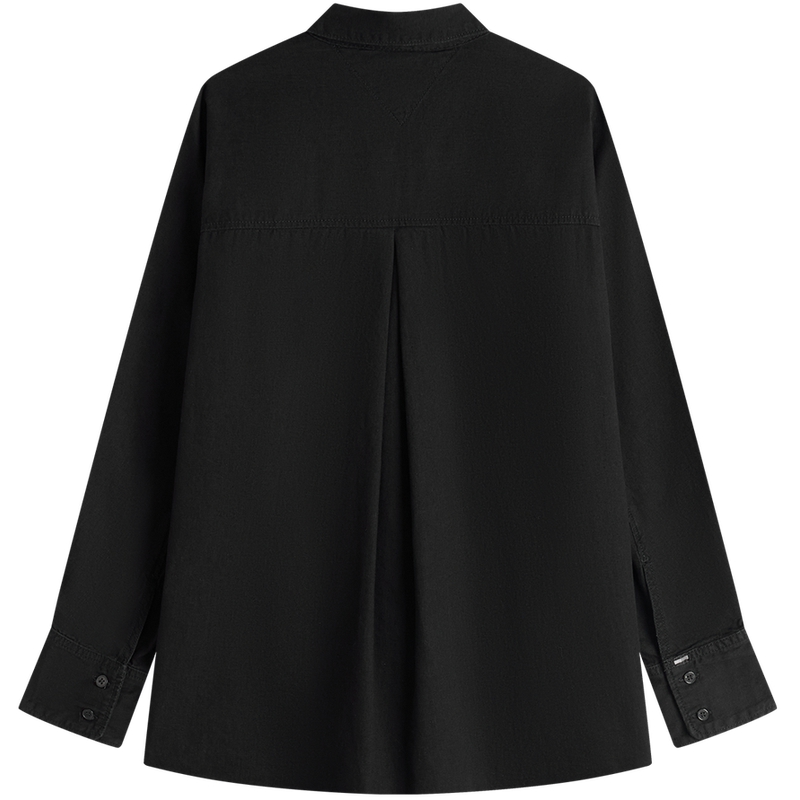 Tommy Hilfiger Рубашка Women's Black 1 BZ Lapel тонкий деним — фото 2