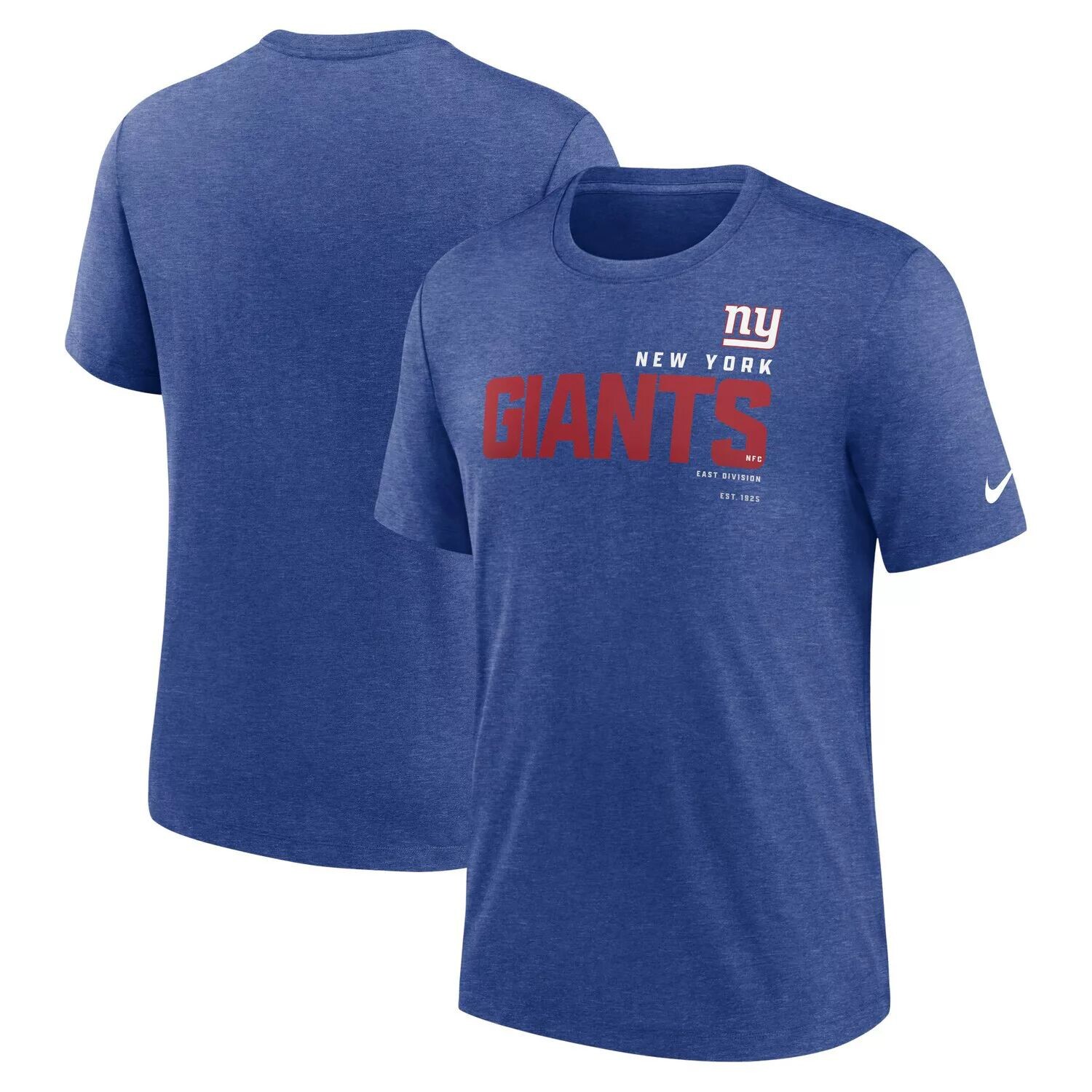 

Мужская футболка Heather Royal New York Giants Team Tri-Blend Nike