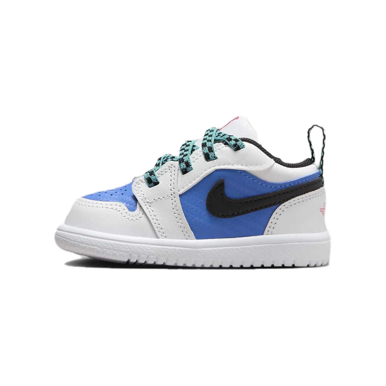 

Jordan Низкие износостойкие кроссовки Air 1 для малышей, белые, синие, для младенцев и малышей