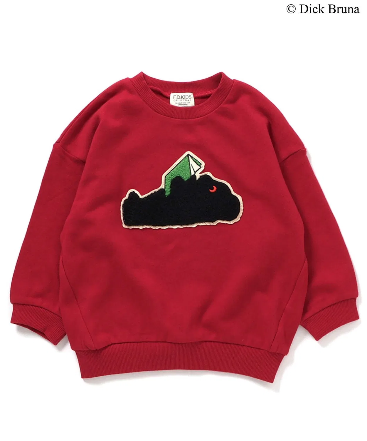 Толстовка с медвежонком Black Bear, красная, детская
