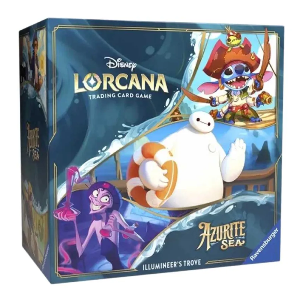 

Коллекционные карточки Disney Illumineer'S Trove Lorcana Azurite Sea на английском языке, золотой
