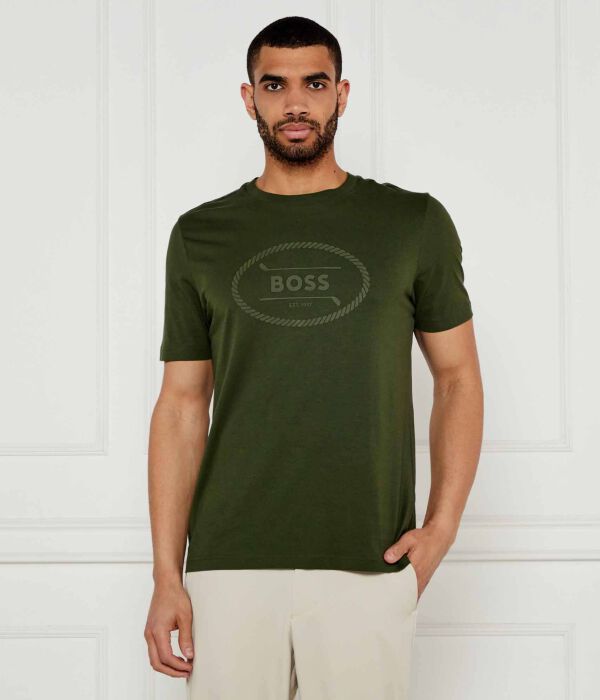 

Логотип футболки наследие Regular fit Boss Green, серый