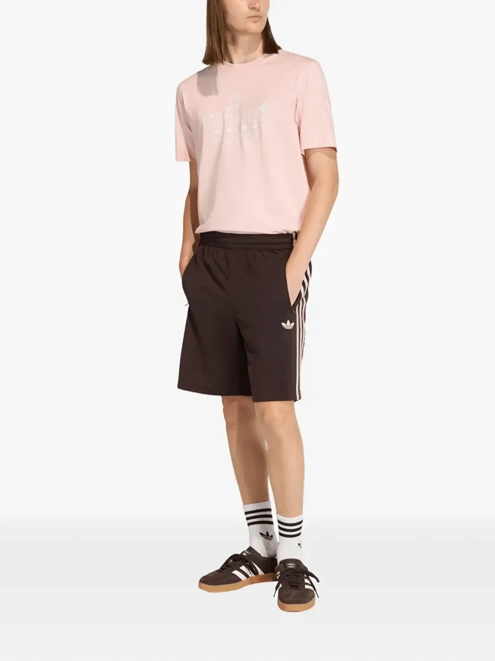 Шорты Firebird Adidas, коричневый — фото 2