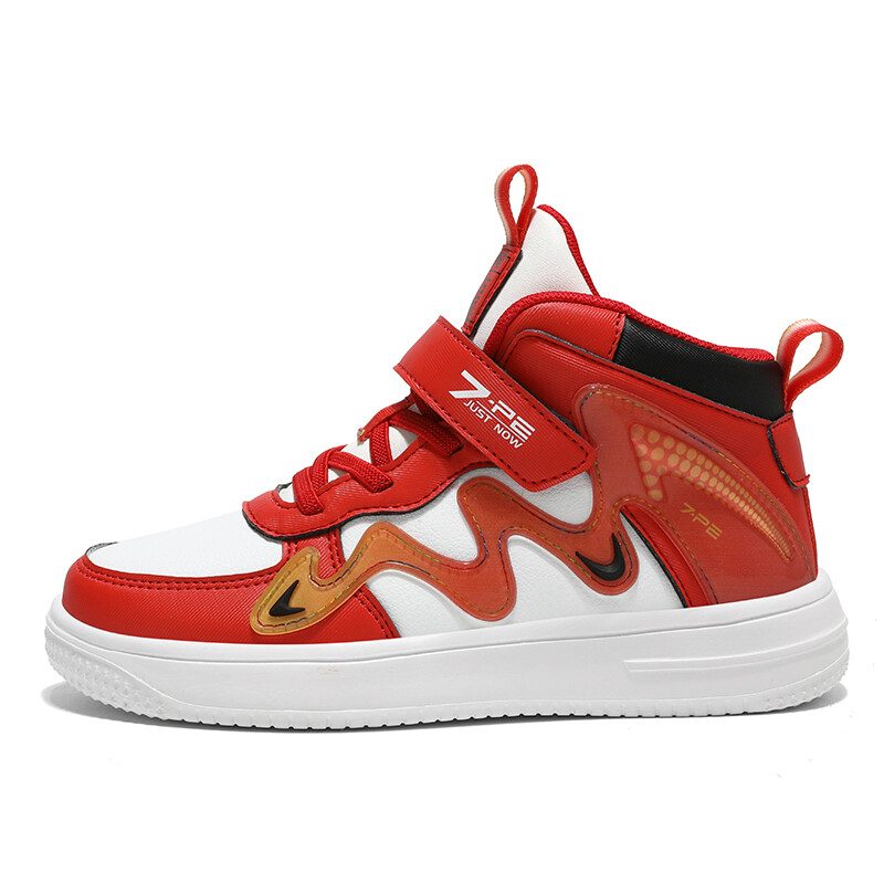 

Кроссовки 7-PE Kids Skateboarding Shoes Kids Mid-top, белый/красный