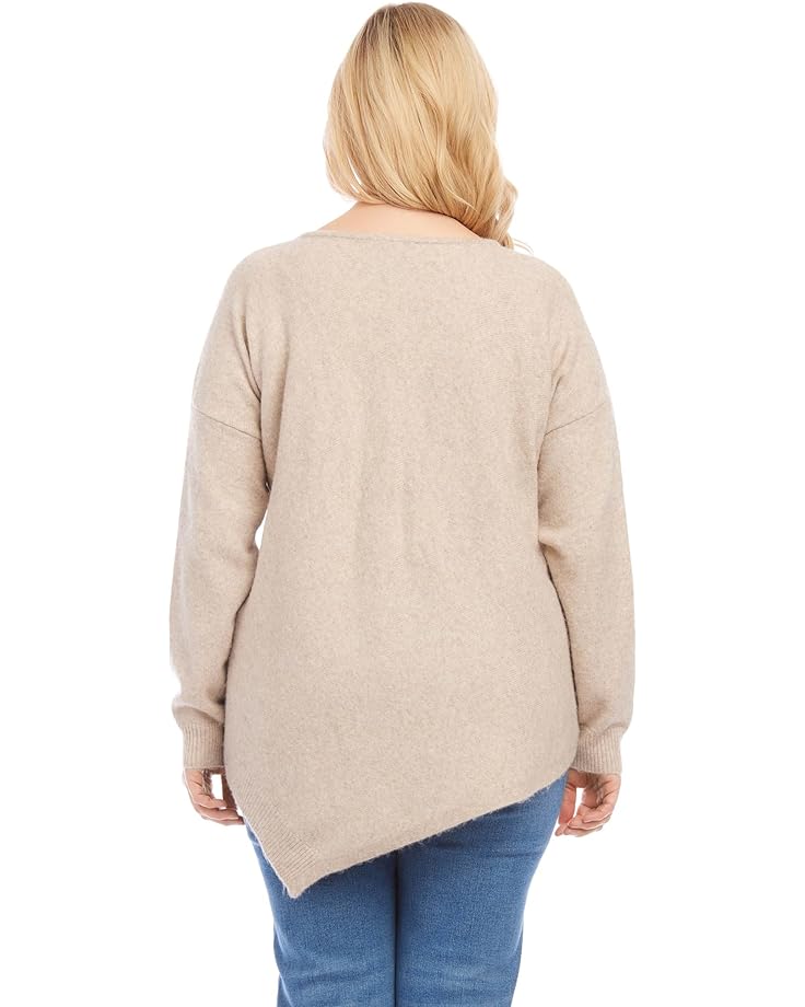 

Свитер Karen Kane Asymmetric Hem Sweater, цвет Oatmeal