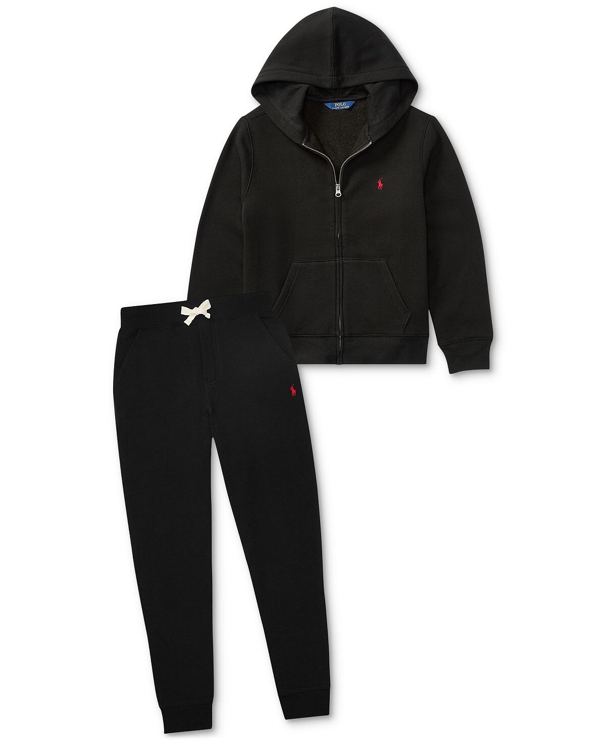 Толстовка на молнии из хлопкового флиса для больших мальчиков Polo Ralph Lauren — фото 3
