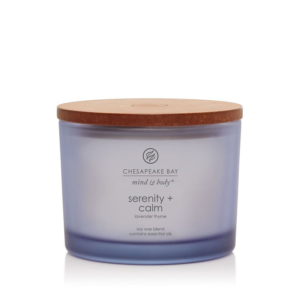 

Свеча Chesapeake Bay Peace + Tranquility, банка для ароматической свечи с 3 фитилями Chesapeake Bay Candle, цвет Light Purple