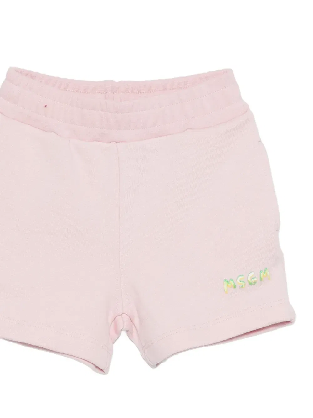 Комплект из футболки и шорт с логотипом Msgm Kids, розовый — фото 3