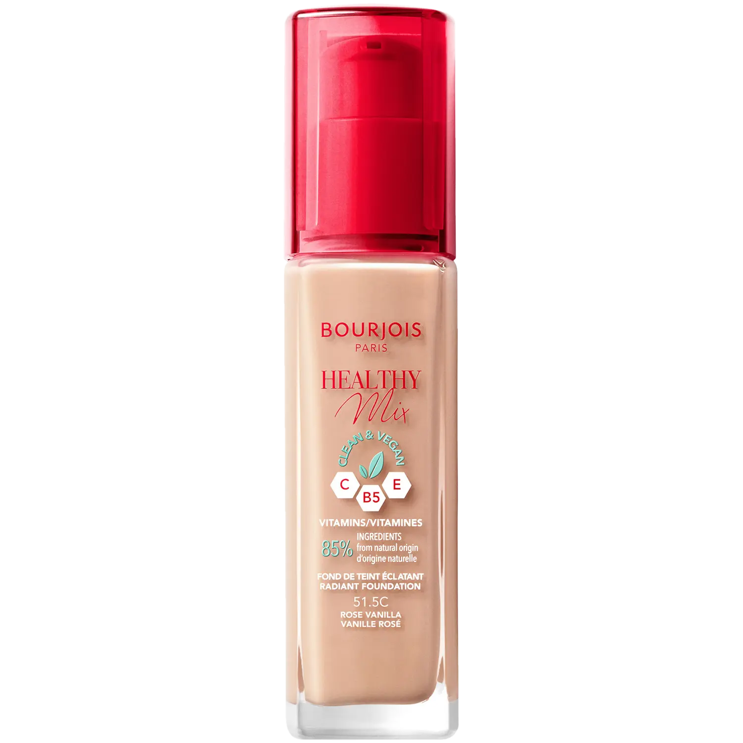 

Веганская осветляющая основа 51 Bourjois Healthy Mix Clean, 30 мл
