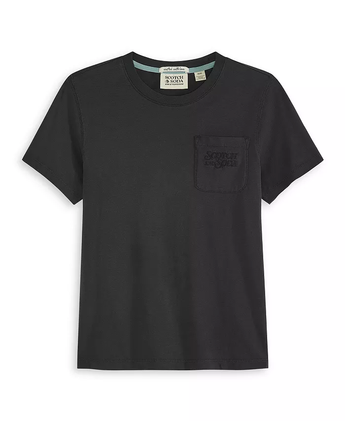 

Футболка Big Boys с эффектом поношенности SCOTCH & SODA, черный