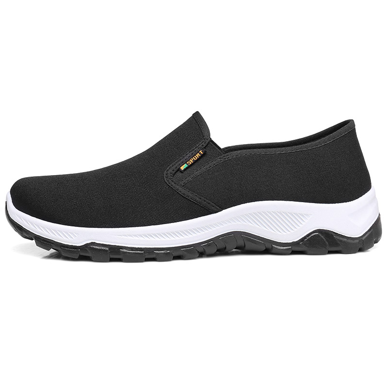 

Strongman Легкие и износостойкие низкие повседневные туфли для мужчин, черные