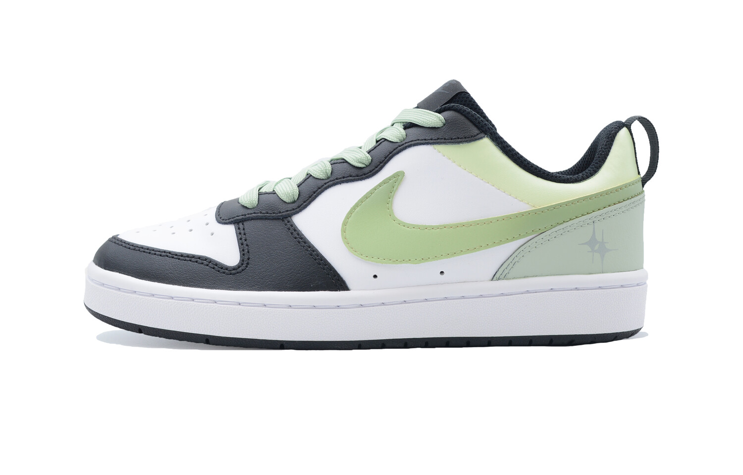 

Кроссовки Nike Court Borough Skateboarding Shoes Women's Low-top White, зеленый