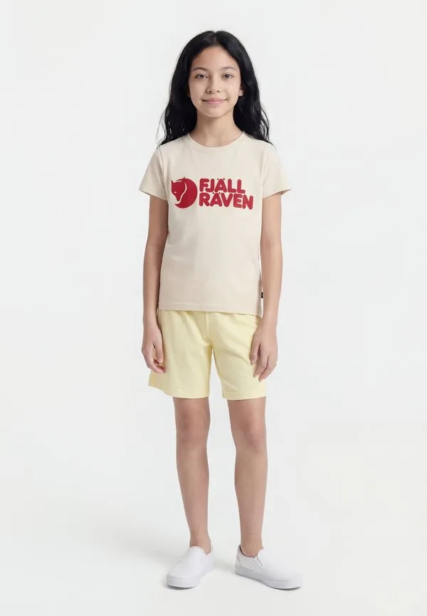 Детская футболка с логотипом Fjällräven, Chalk White