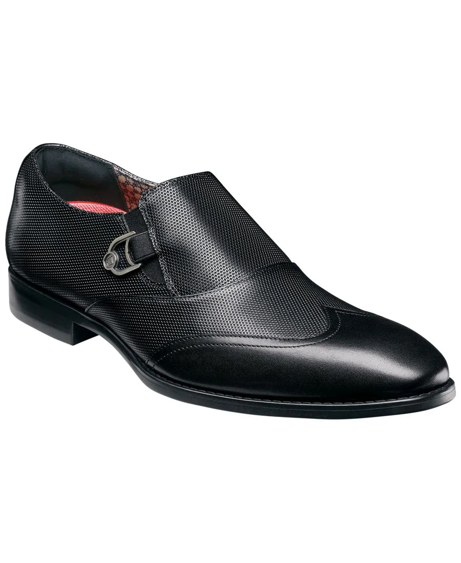 Мужские туфли-слипоны Lockwood Wingtip Stacy Adams, черный