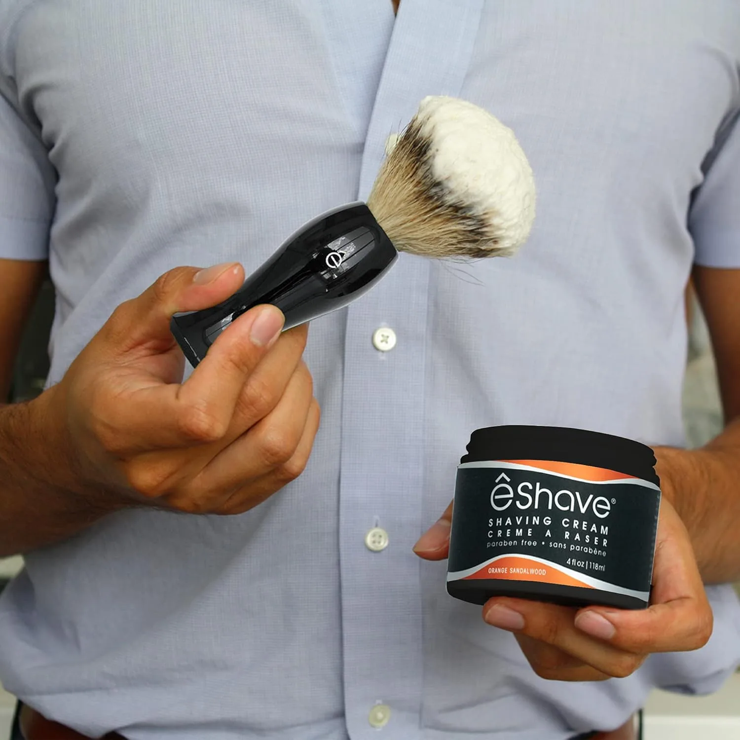 Крем для бритья eShave Orange Sandalwood, предотвращает раздражение и обеспечивает мягкое бритье — фото 3