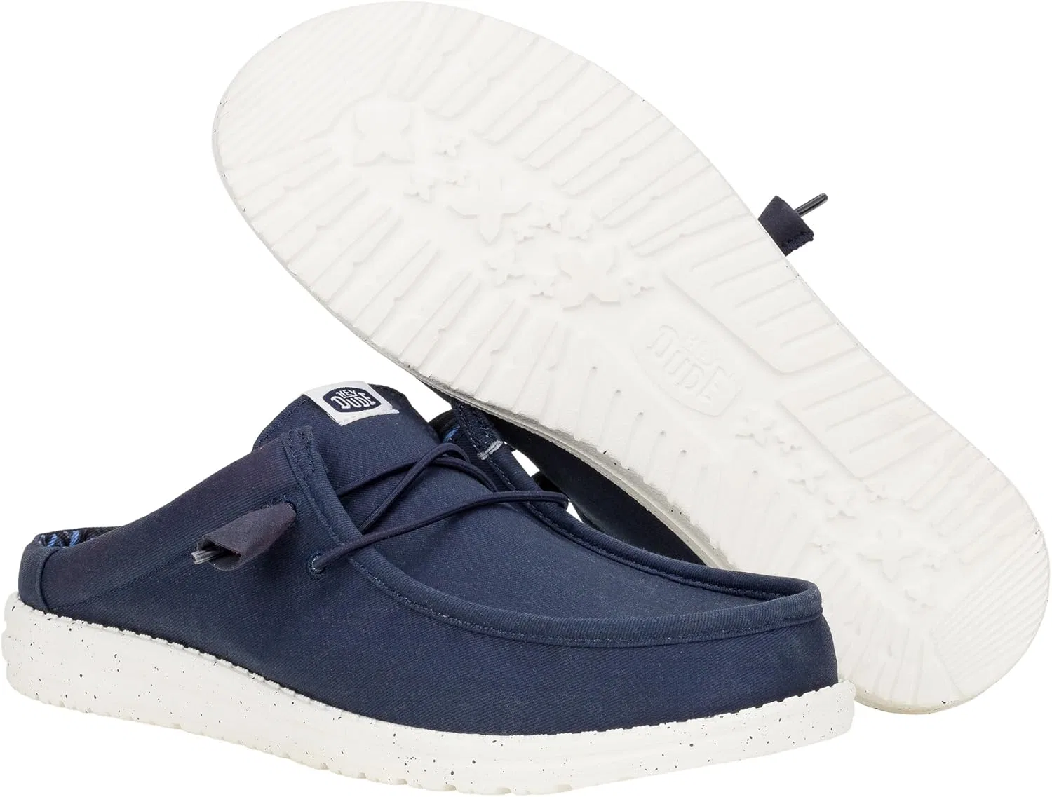 Туфли Heydude Wally Slip Stretch Canvas Men's Shoes, 2-Navy — фото 4