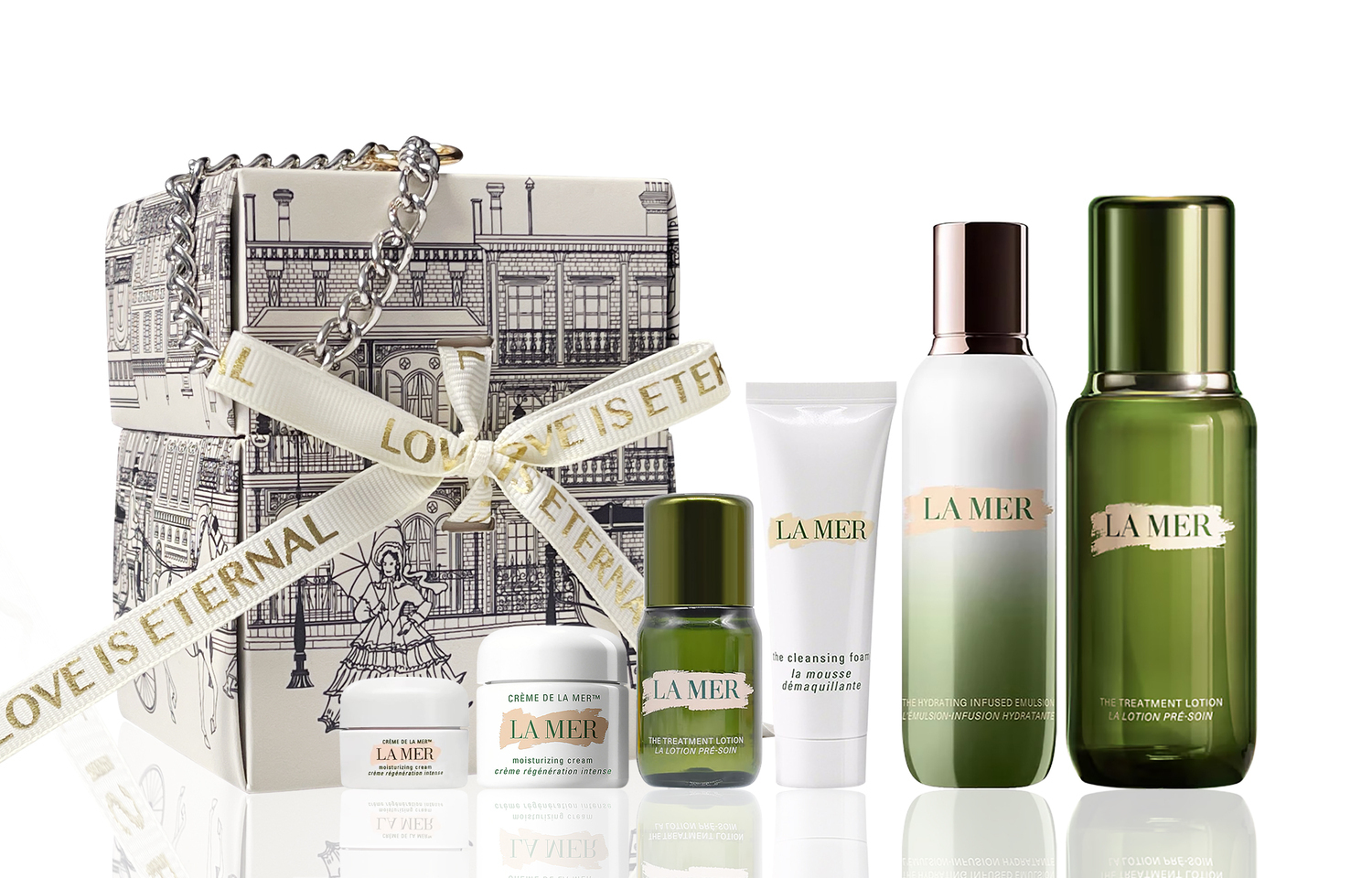Набор для ухода за кожей La Mer: эссенция Essence of The Sea, 150 мл + набор Luxury Goddess Black Angel Supreme, 6 предметов — фото 4