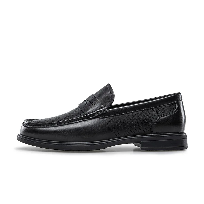KANGNAI Мужские повседневные туфли low top черные/коричневые — фото 3