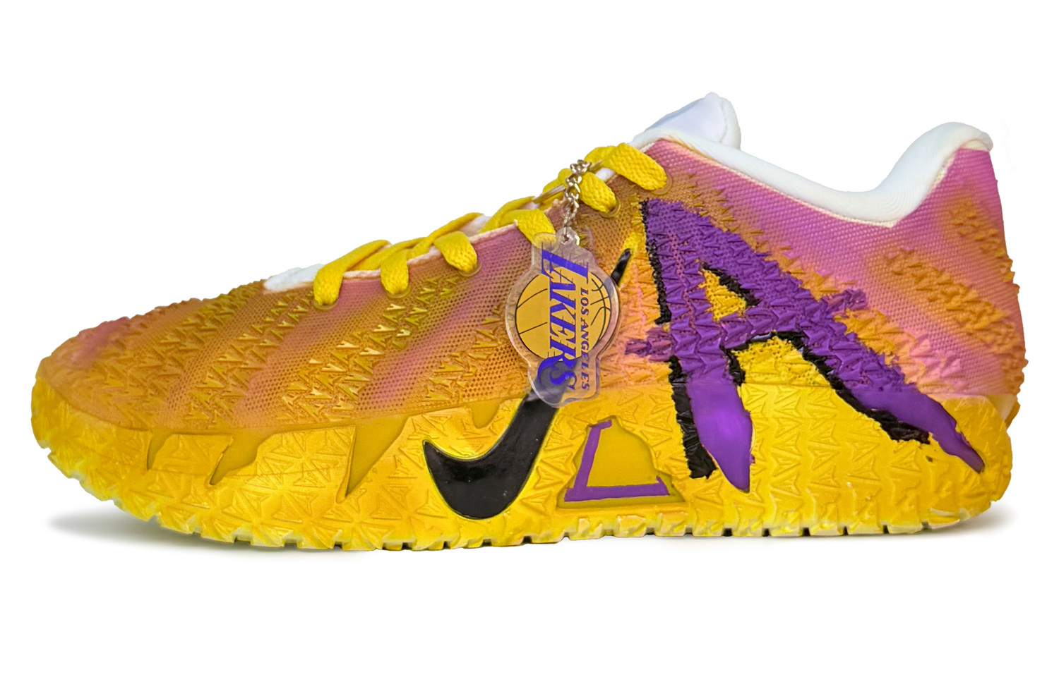 

Nike Кроссовки для баскетбола Ja Morant 3 Rebound Grip Low top мужские, фиолетовые и желтые