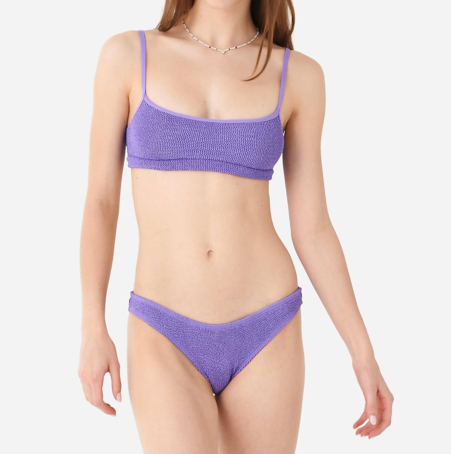 

Топ бикини Strap Saint Crop в лиловом цвете Eco bond-eye