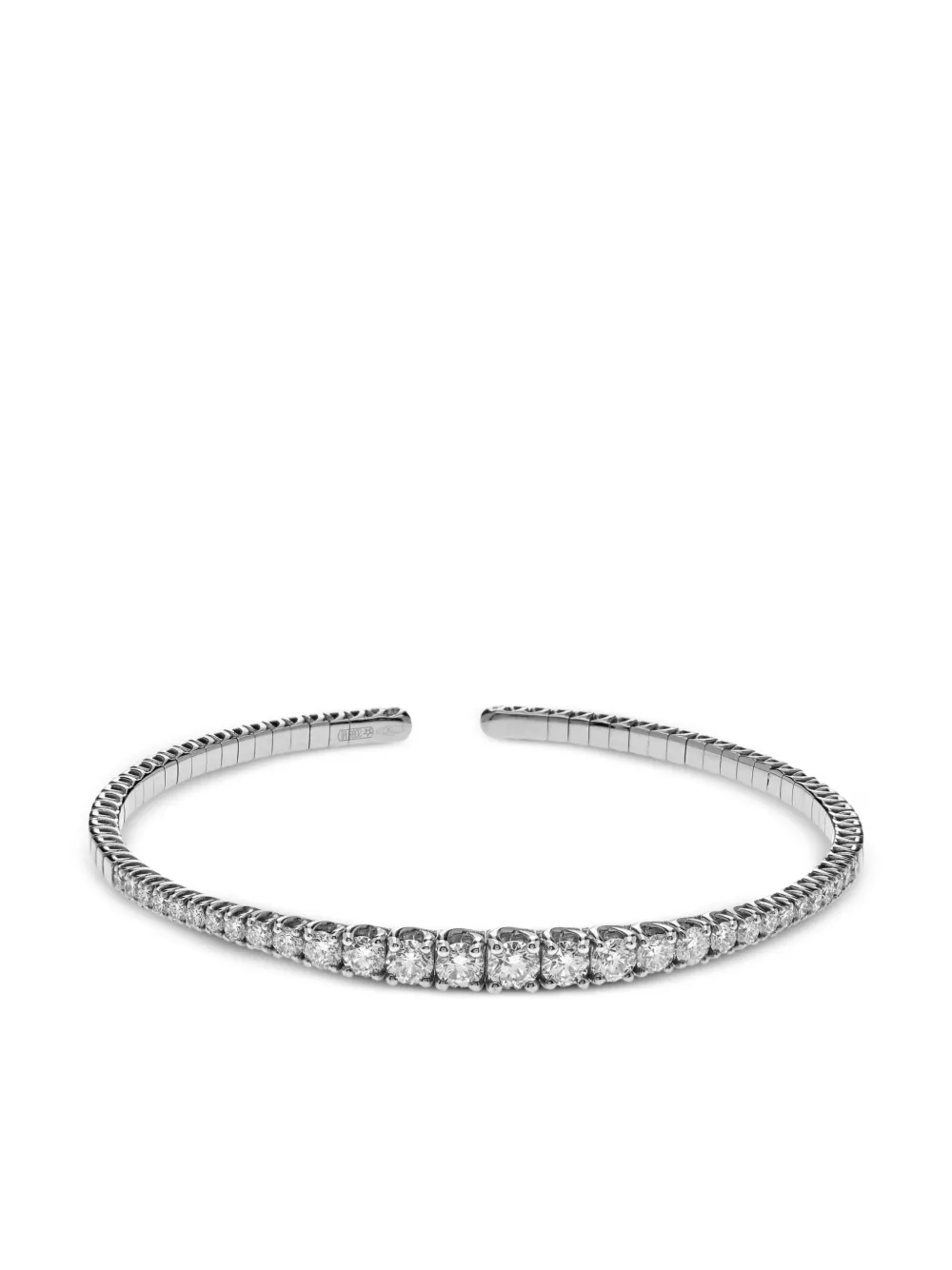 

Браслет из белого золота с бриллиантами Jewels Aficionado, серебяный
