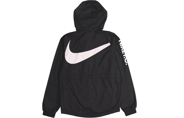 Куртка Nike Men's Football FC Zipper Hooded Windproof Sports Jacket Black, черный — фото 2
