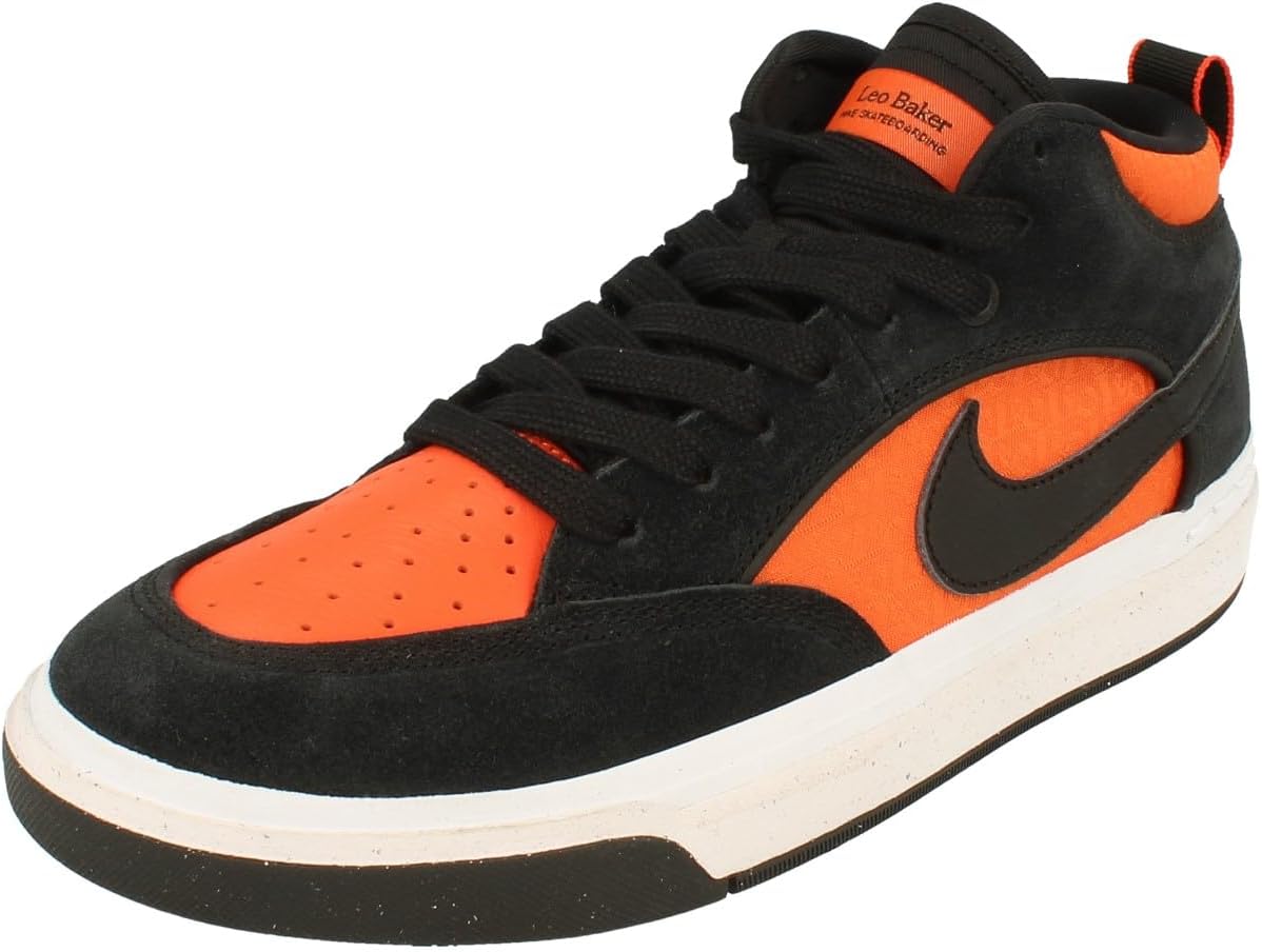 

Leo Baker Nike SB React 'Light Chocolate', Black Orange 002