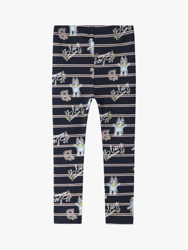 

Детские леггинсы с принтом Bluey из хлопковой смеси NAME IT, Navy Blazer