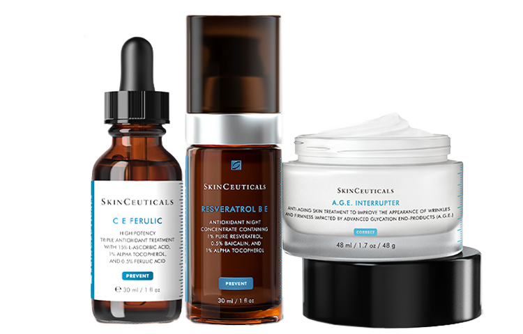 

Xiulike биотиновый уплотняющий эссенция-крем набор для ухода за кожей увлажняющий восстанавливающий антиоксидантный контроль жирности 30мл+30мл+48мл SKINCEUTICALS