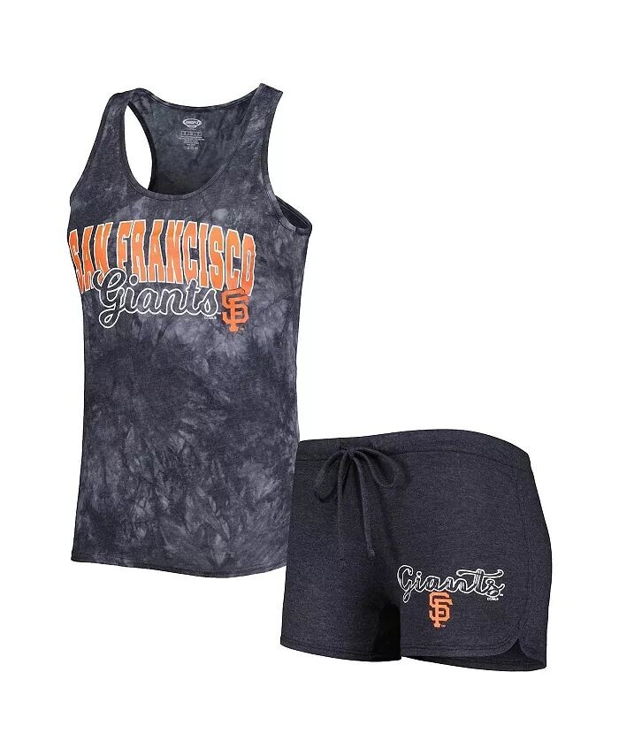 

Женский темно-серый комплект для сна с майкой и шортами San Francisco Giants Billboard Racerback Concepts Sport