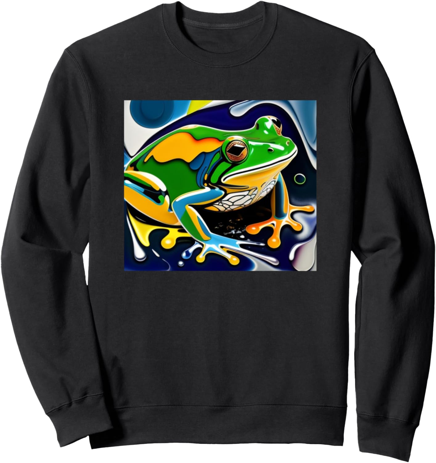 

Милая лягушка, жаба, мотив земноводного, красочная толстовка для любителей лягушек Frogs - Toads Gift Girls Women Kids Boys Men, черный