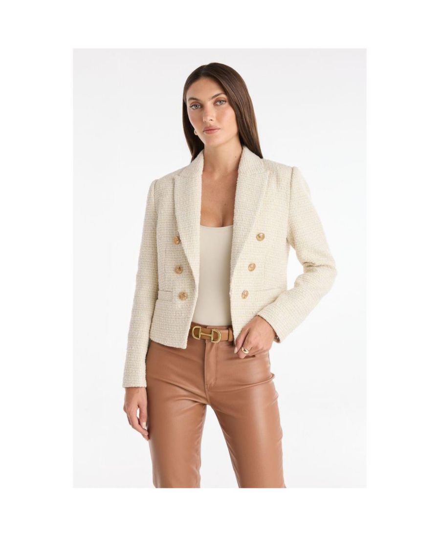 

Женский двубортный блейзер Gabrielle - темно-синий The Noli Shop, Beige