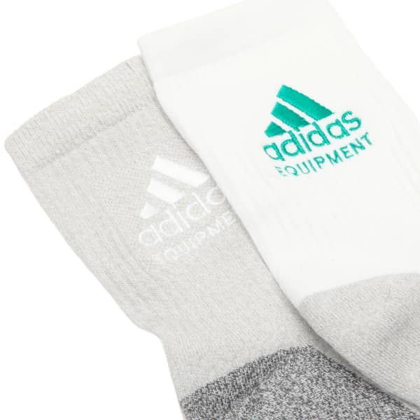 Комплект оборудования: 2 носка Adidas, белый & medium серый heather — фото 2