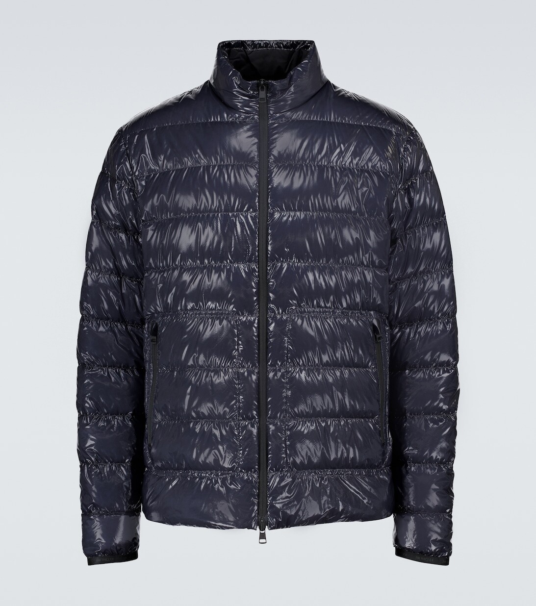

Агаровый пуховик Moncler, синий