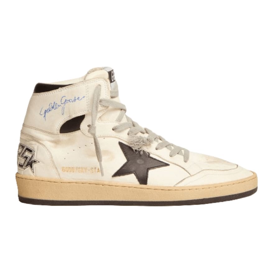 

Мужские кроссовки Golden Goose Sky-Star Signature на щиколотке и Black Star