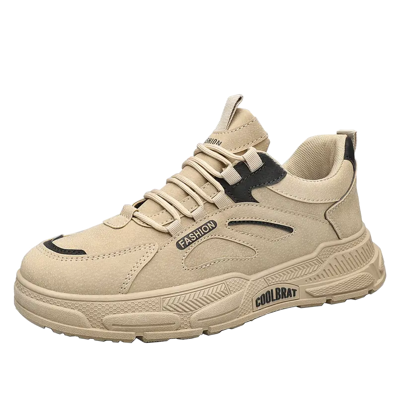 

KUPE Мужские низкие кеды повседневные хаки, цвет Khaki