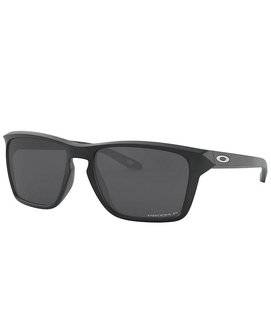 

Мужские поляризационные прямоугольные солнцезащитные очки Oakley Sylas, черный