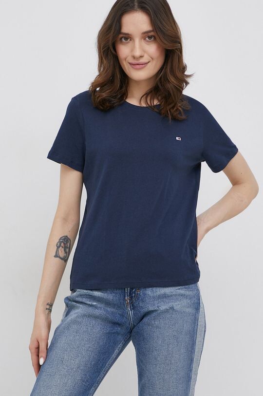 

Хлопковая футболка Tommy Jeans, белый