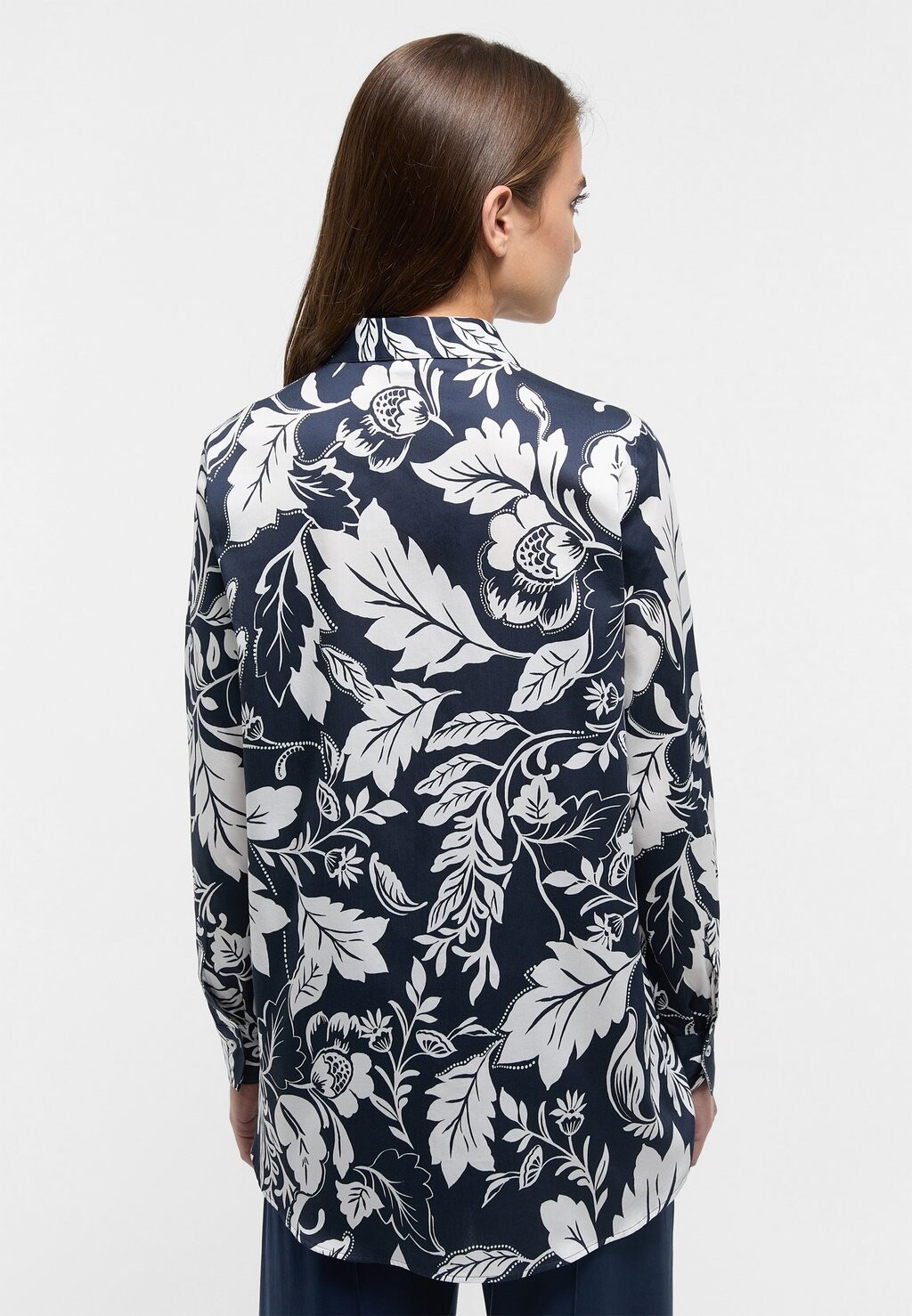 

Блузка на пуговицах LOOSE FIT Eterna, синий