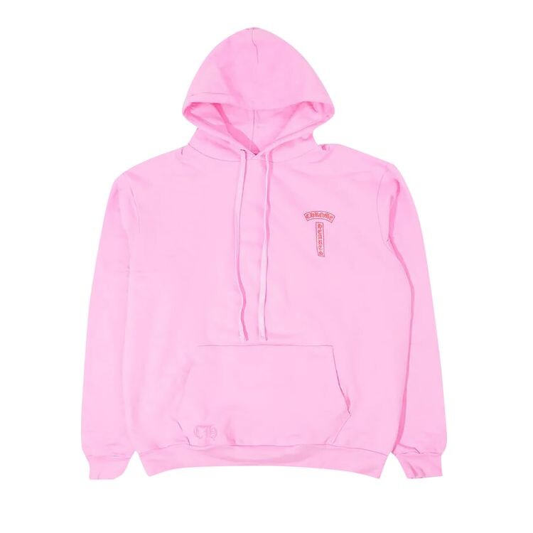 

Худи Chrome Hearts T Bar Logo Hoodie Pink/Red, розовый