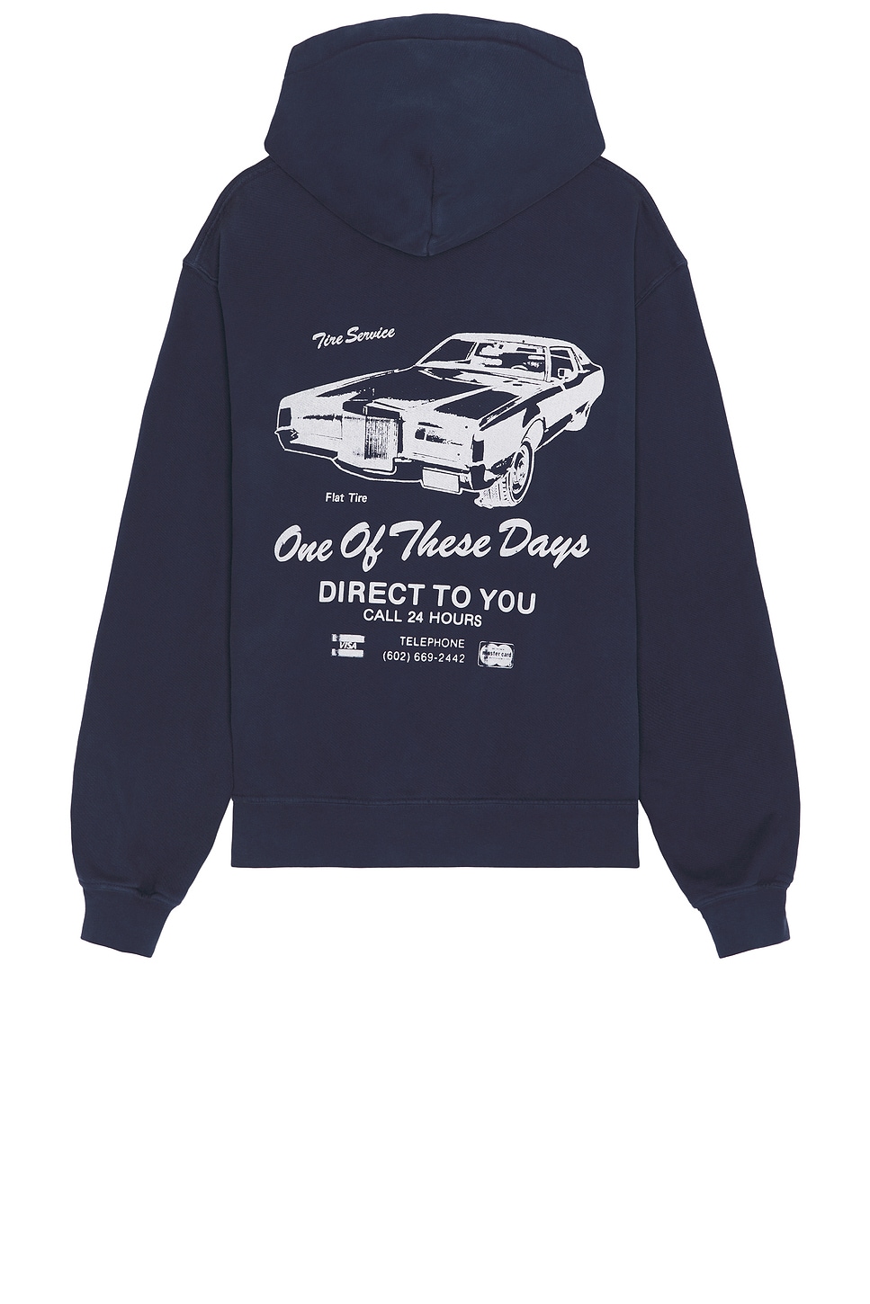 

Худи для обслуживания шин One Of These Days, washed navy