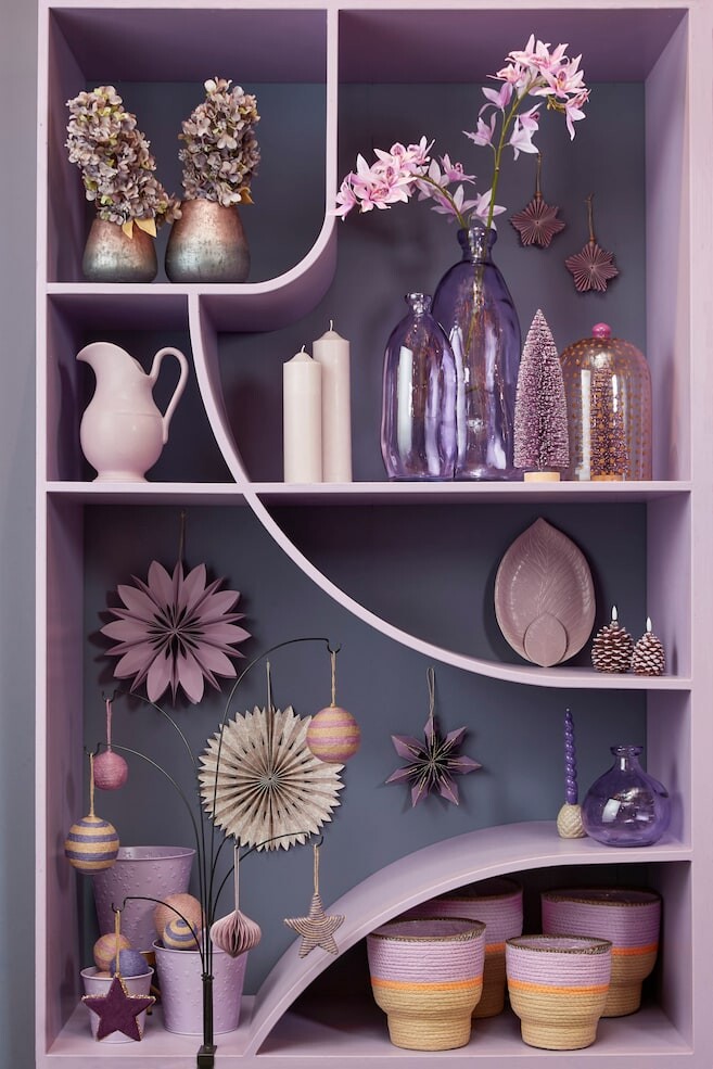 

Ваза из переработанного стекла Mica Decorations, фиолетовый