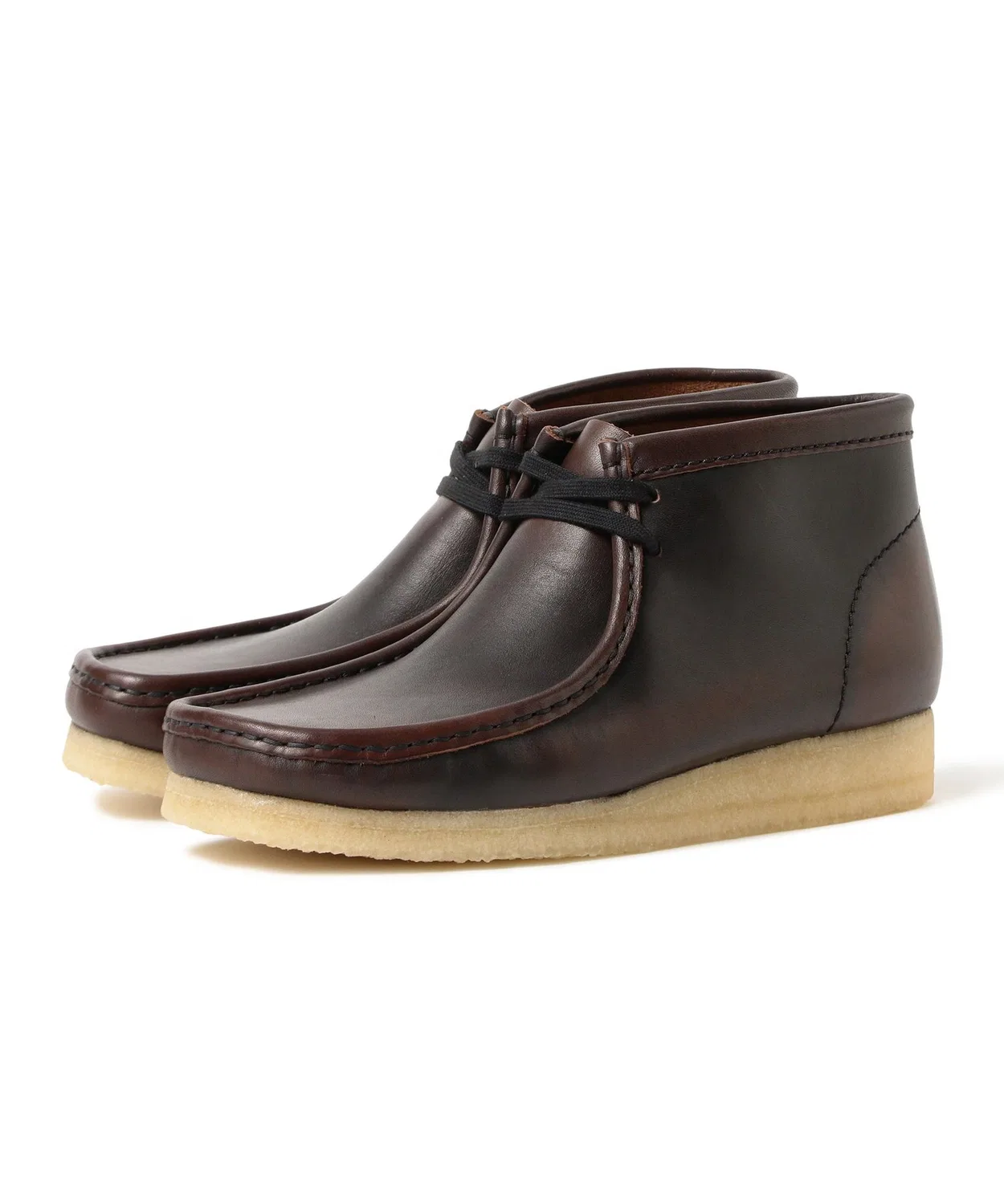 Ботинки Clarks Wallabee Boot темно-коричневые