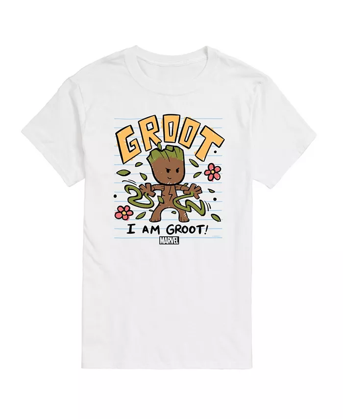 

Мужская футболка с коротким рукавом Guardians of The Galaxy Groot AIRWAVES, белый